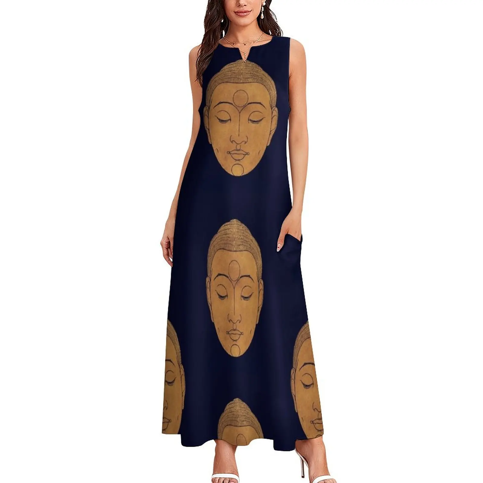 Buddhaful Long Dress luxury woman evening dress Woman clothes elegant dress