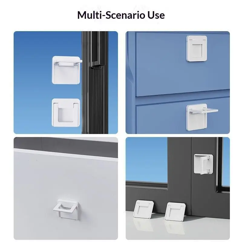 Baby Safety Slide Window Locks For Kids Proof Patio Closet Doors Sliding Glass Door Child Lock- White
