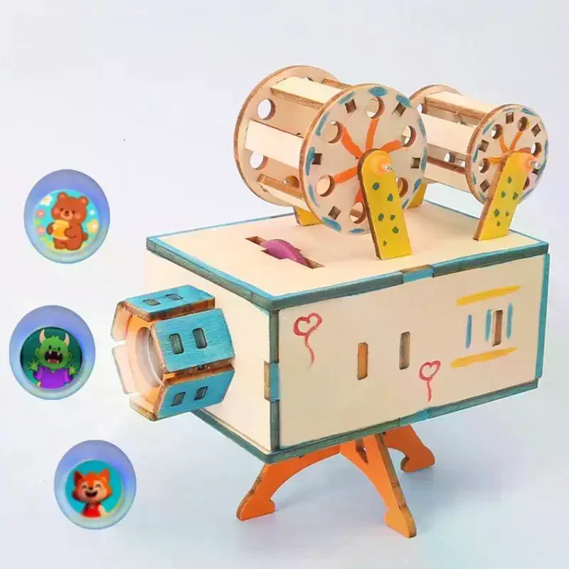 Wooden Film Projector DIY Scie - đánh giá và giá Science Diy Model