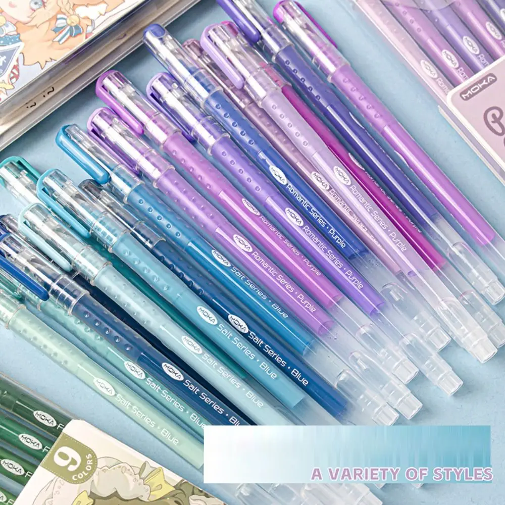 High-quality 9-Colors Highlighter Art Stationery Learning Markers Marker Pen Drawing/Painting/Graffiti Scrapbook Pen