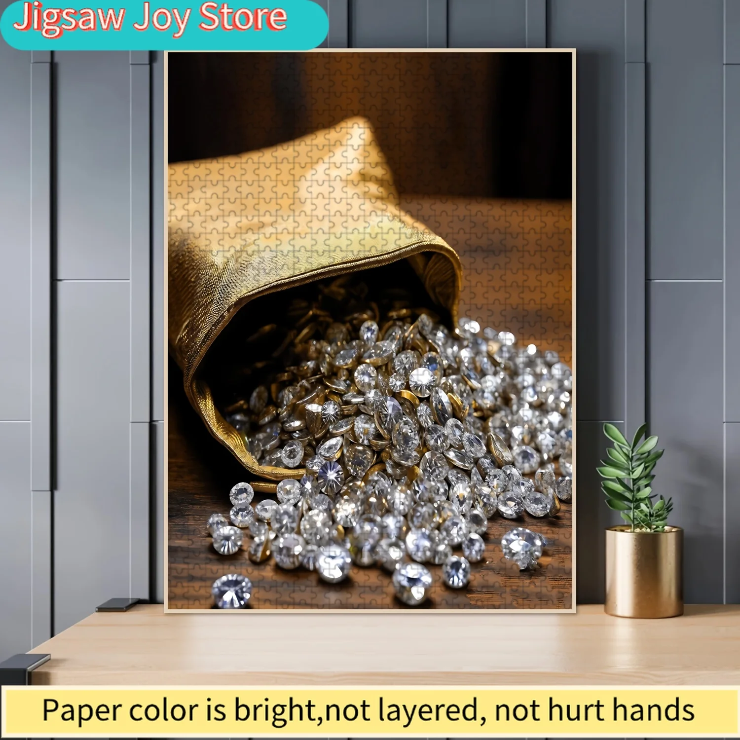 

Прочные бесшовные пазлы для взрослых с блестящими стразами, подходящие для взрослых головоломок. Подходит для семейных встреч в качестве зала для мероприятий.