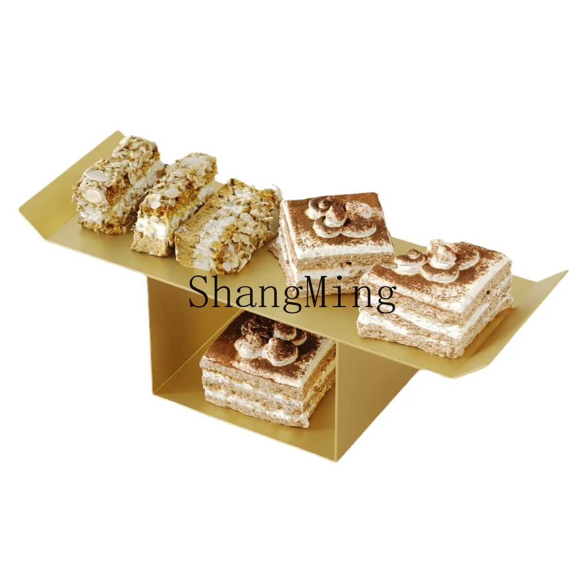 

DSA Golden Hollow Cake Dessert Table Ornament Dessert Shop Dim Sum Cake Rack