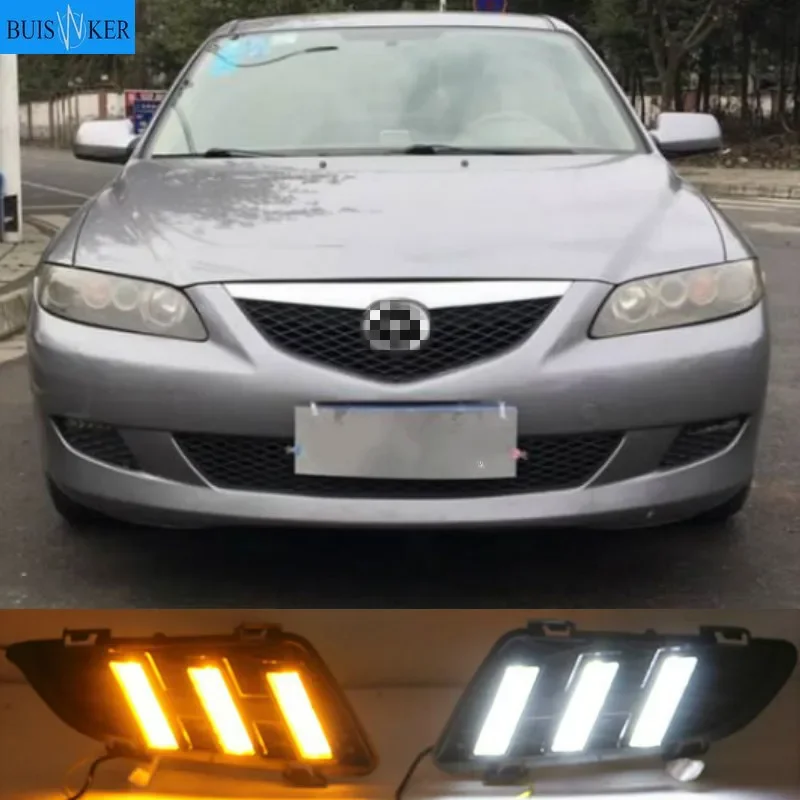 

1 set for Mazda 6 Mazda6 2003 2004 Driving DRL Daytime Running Light fog lamp Relay LED Daylight car styling free shipping