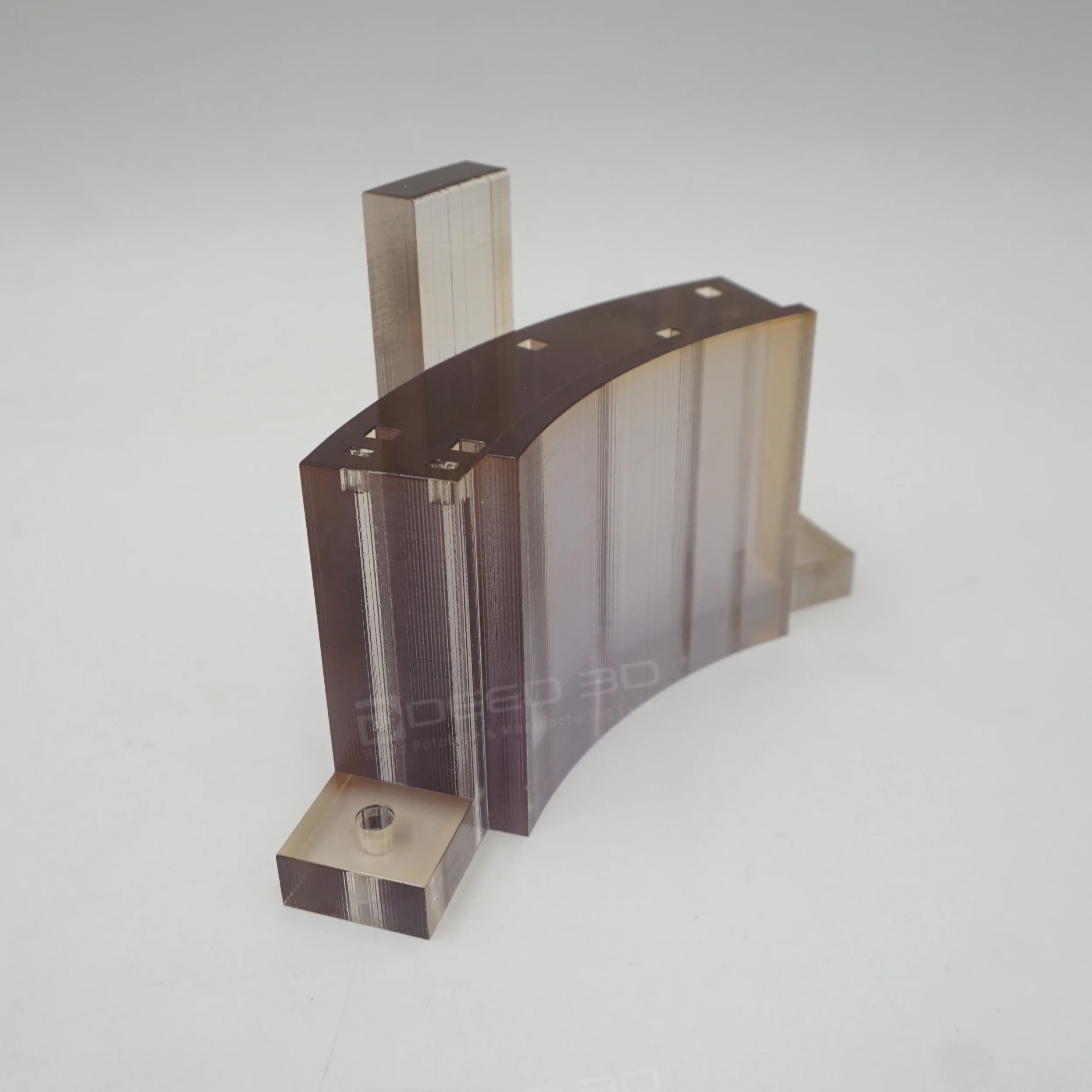 Custom High Precision Amber Translucent Resin Automotive Pipe Production Line Checking Fixture Polyjet 3d Printing Services