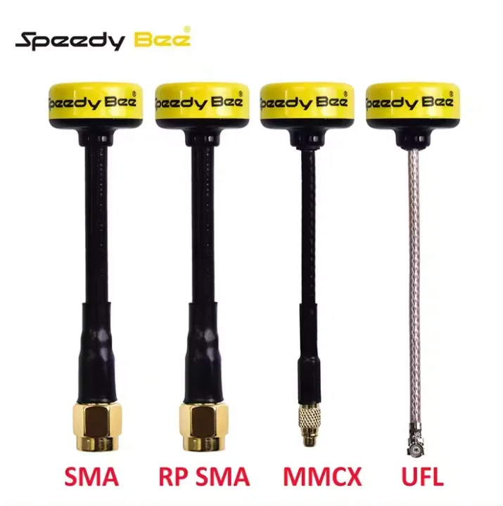 RunCam antena 5.8GHz SpeedyBee cepat 2,4 dBi RHCP LHCP SMA/RP-SMA /UFL/MMCX untuk Drone balap FPV Multirotor 1 buah/2 buah