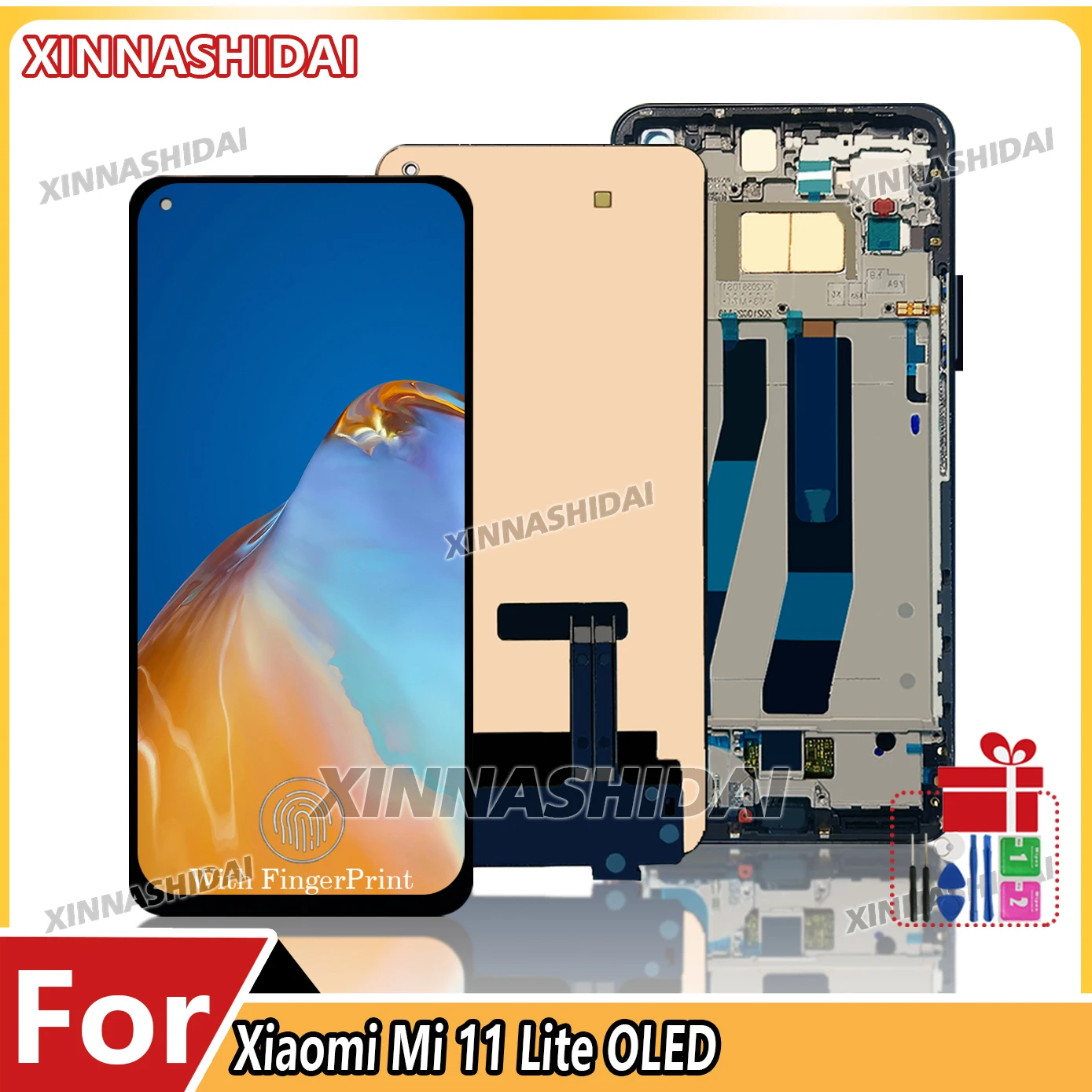 high-quality-screen-for-xiaomi-mi-11-lite-m2101k9g-oled-display-touch-screen-frame-housing-digitizer-assembly-﻿