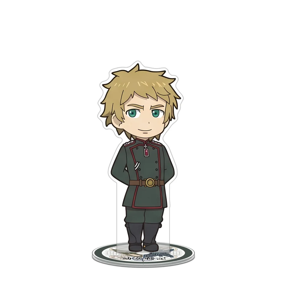 Saga of Tanya the Evil Acrylic Stand Keychain 2026 New Tanya Erich Chibi Military Desktop Display Figure Ornament view 4