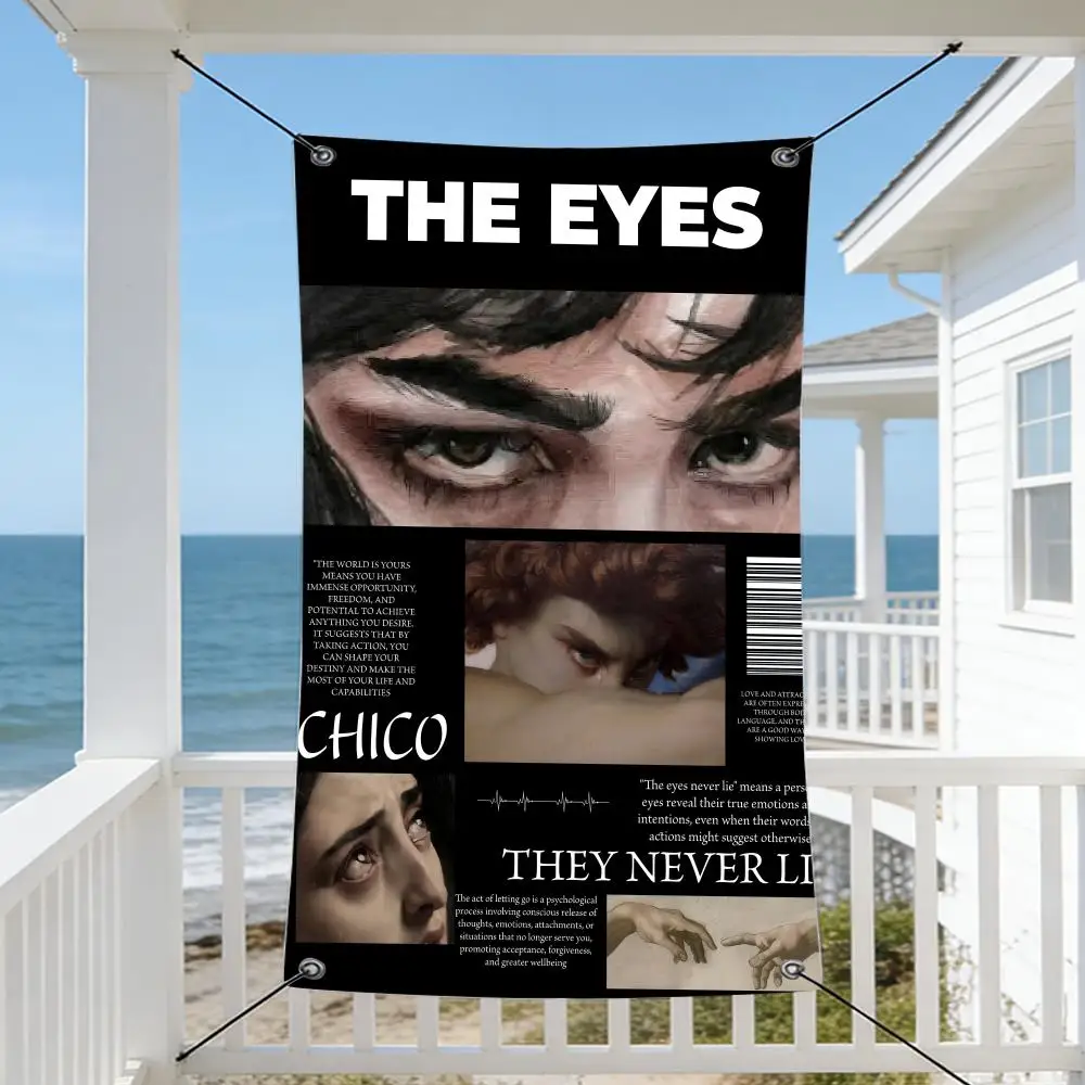 Game B-Before Y-Your E-Eyes Flags Cozy Home Flag 4 Grommets Anti-Wrinkle Waterproo  Indoor