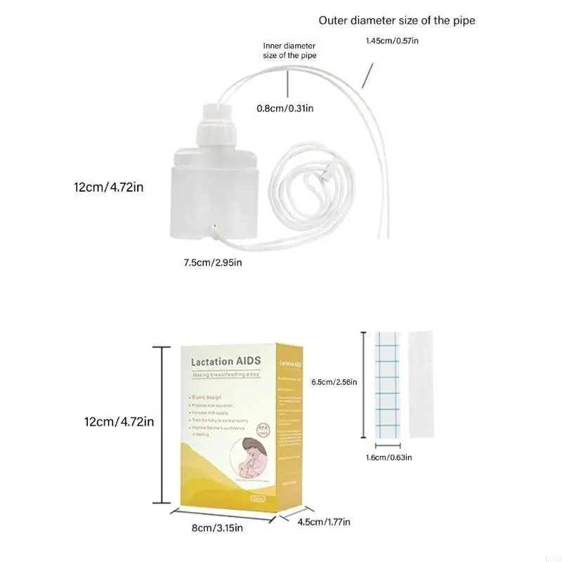 أداة تغذية السيليكون للأطفال حديثي الولادة من D7YD تعزز القدرة على الشفط للأولاد والبنات #6