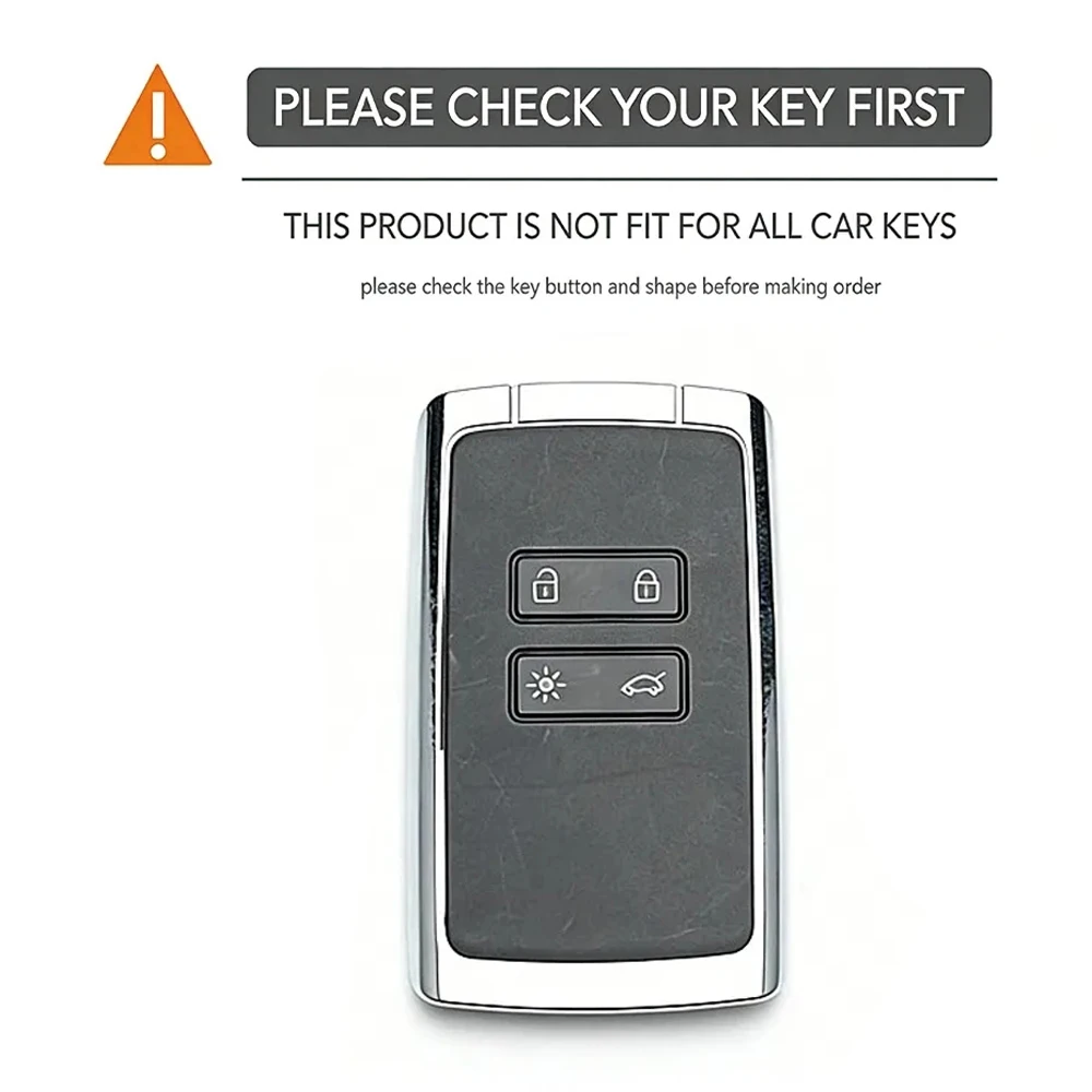 Silicone Car Key Cover Set Fit for Renault Koleos Kadjar Megan 2016-2020 for Samsung QM6 Remote Key Holder Protector Case