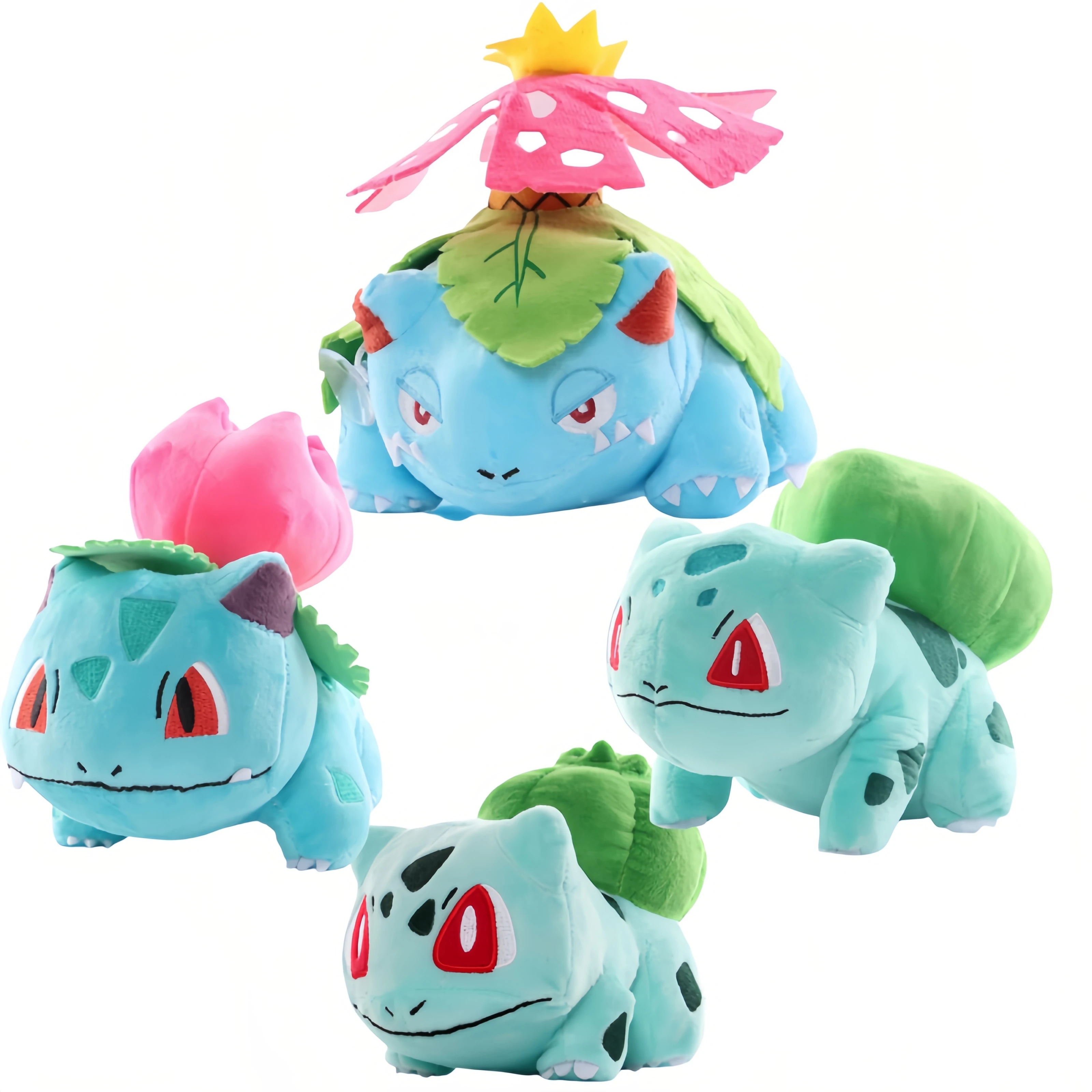 Pokemon Charmander Squirtle Pikachu Plush Toy Bulbasaur Evolution Family Series Stuffed Doll Ivysaur Venusaur Plush Toy Kid Gift