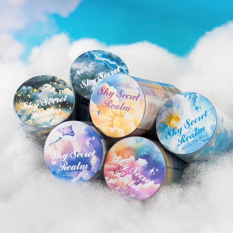 1Roll/2Roll Creative PET Decoration Aquascape Tape Sky Secret Series Sky Clouds Landscape
