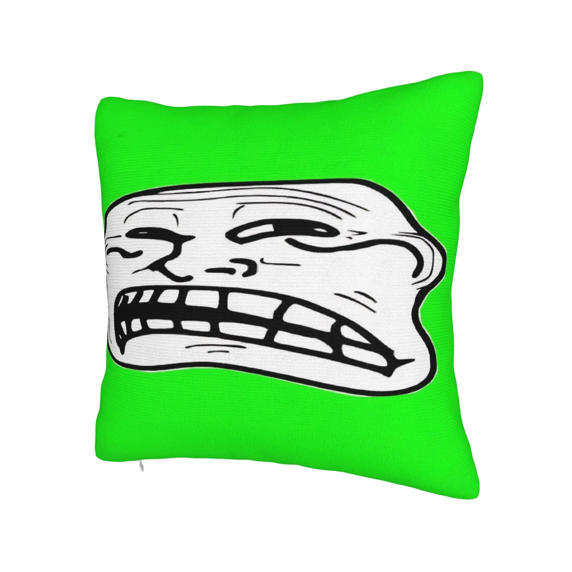 Y2K Home Funny Trollface  Decor Pillowcase Stuff  Pillow Covers Zipper Multi-Size