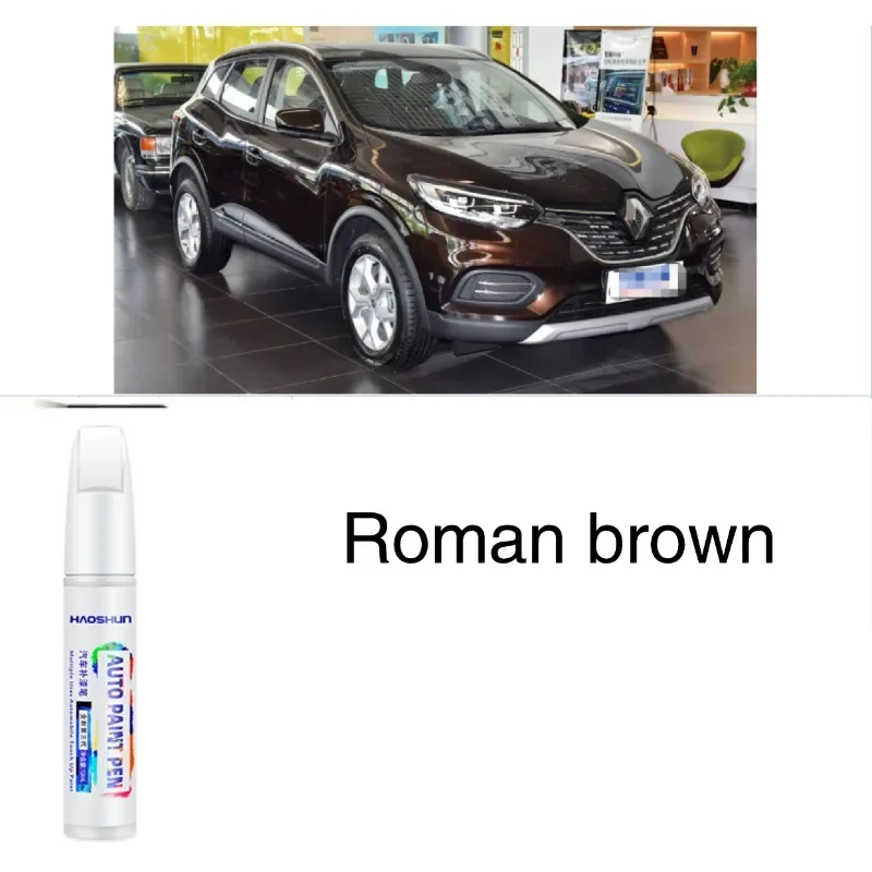 Stylo de peinture de retouche D17, adapté à la réparation de peinture Renault, pour voiture à gratter, marron, modification de la réparation de la peinture