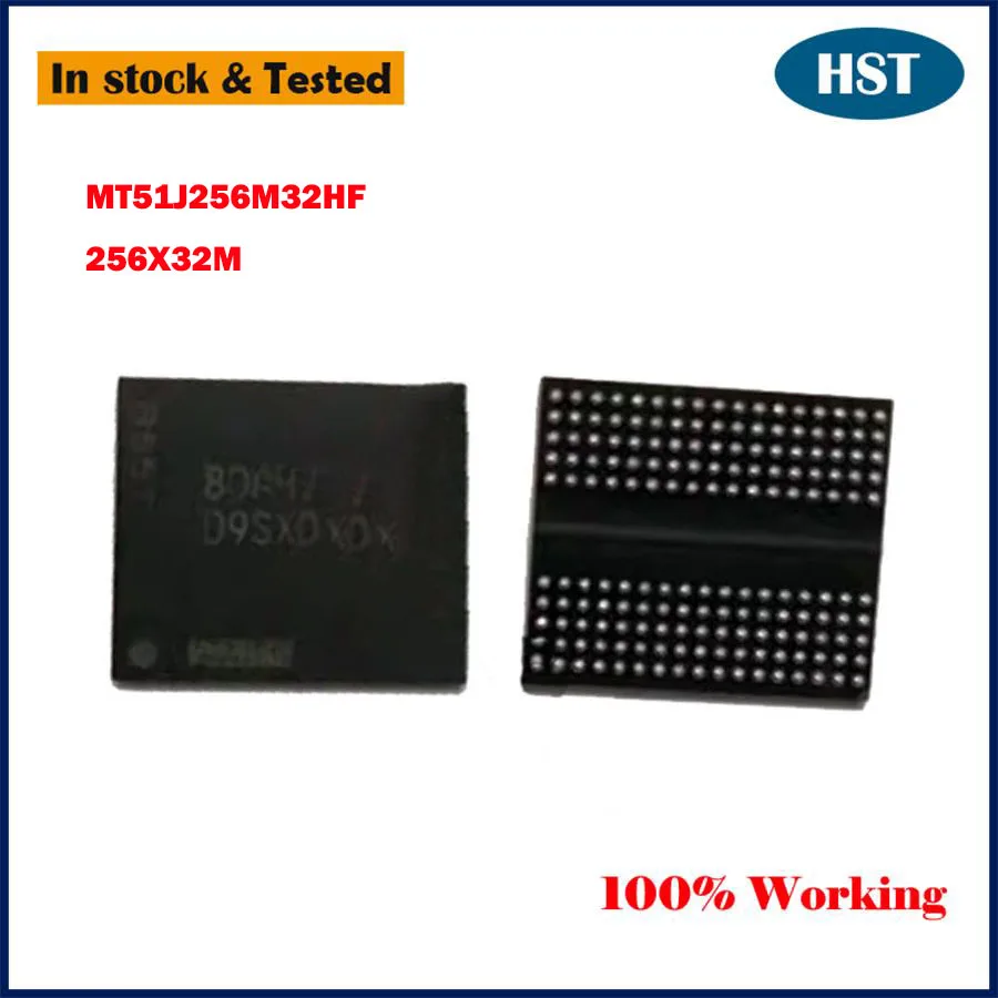 New Original 256X32M DDR5 8GB Video Memory MT51J256M32HF-80:B D9VVR BGA Chip IC Chipset