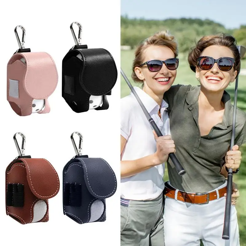 Sac banane portable pour balle de golf, mini poche en cuir, poudres de stockage de balle de golf, support de balle de golf, sac de taille conteneur