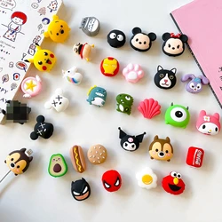 50pcs/lot Cartoon Phone USB cable protector for iphone cable winder chompers cord animal bite charger wire organizer protection