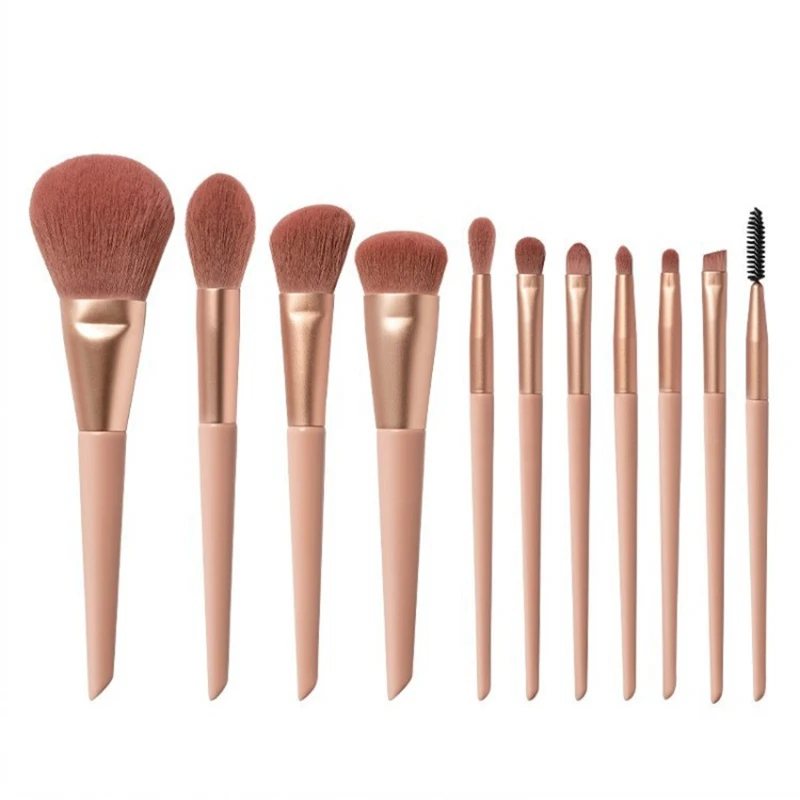 11Pcs Pro Cherry Blossom Makeup Brushes Set Foundation BB Cream Blush Concealer Eyelash Eyebrow Make Up Cosmetics Beauty Brochas