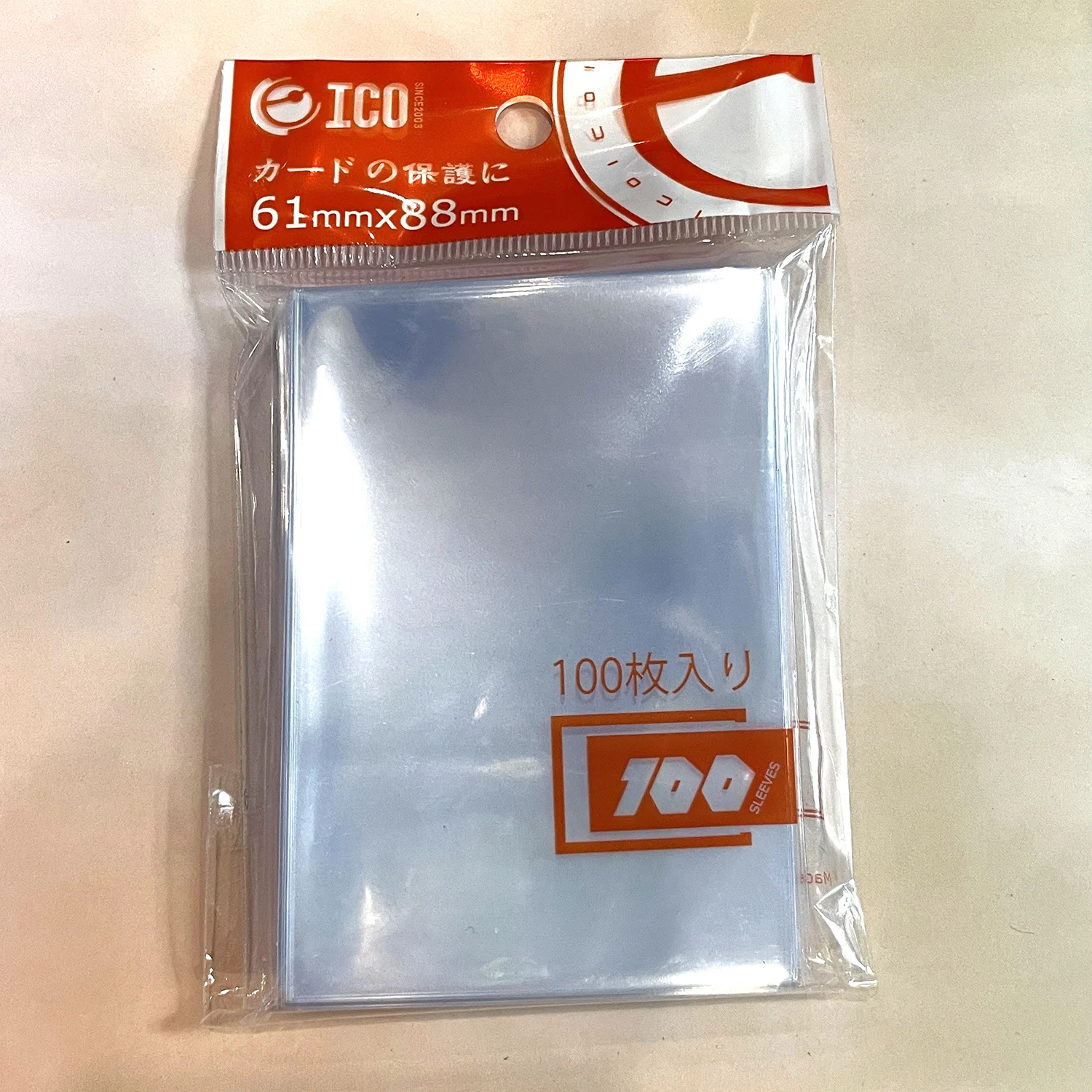 ICO New CPP Material Japanese Sized Game Yu-Gi-Oh Small Size 61x88mm Card Film Transparent Clear Card Sleeves 100 Pieces