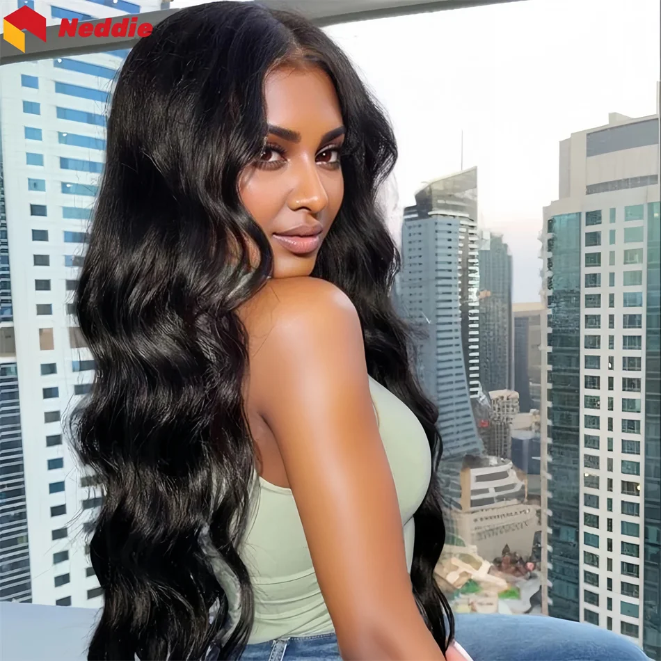 

200 Density Black Body Wave 4x4 Glueless Preplucked Wigs 100% Human Hair 5x5 Hd Lace Frontal Ready to Wear Wig on Clearance Sale