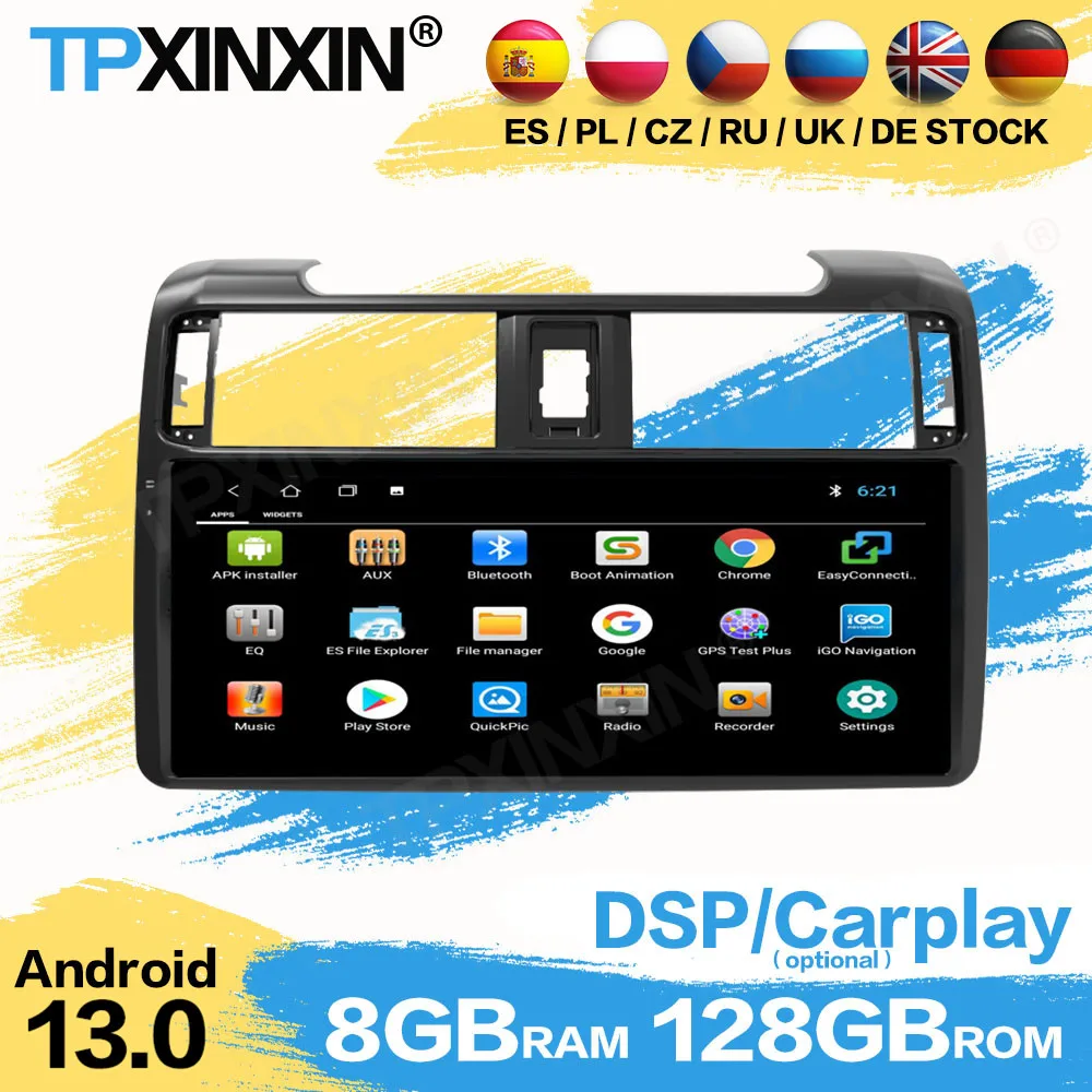 Android 13 Car Multimedia Stereo For Toyota 4 Runner 2009 2010 2012 2013 2014 2015 2016~2011 2022 Radio Audio Receiver Head Unit