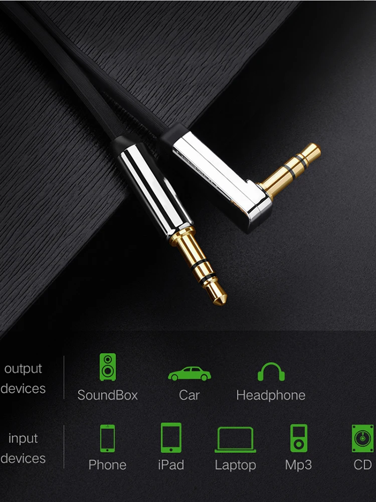 Aux Cable Speaker Cable 3.5mm Audio Cable for Car Headphone Audio 3.5mm Jack Speaker for JBL Headphones Samsung Xiaomi AUX Cord