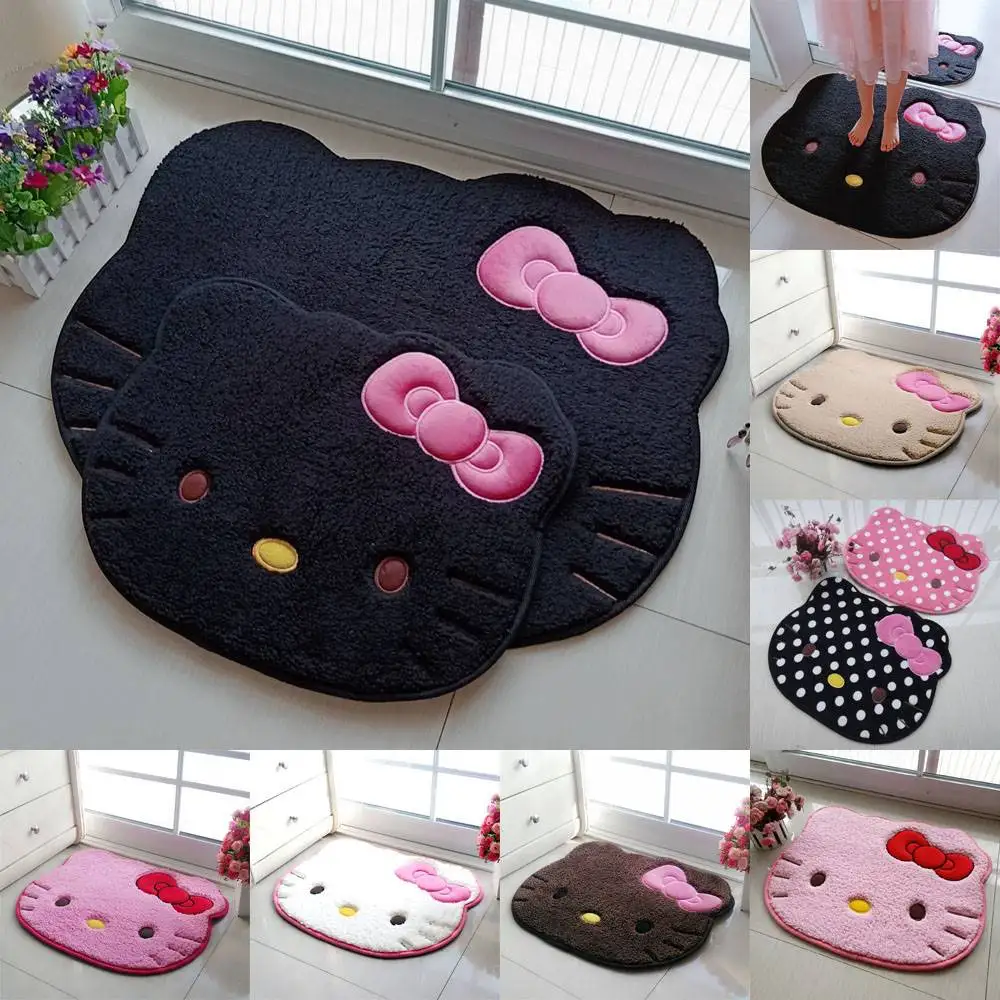 Sanurgente-Tapis de sol en velours absorbant pour enfants, Hello Kitty lea Cartoon, Polymères de bain mignons, Memory Footvirus, Antidérapant, HOCarpet Cotto