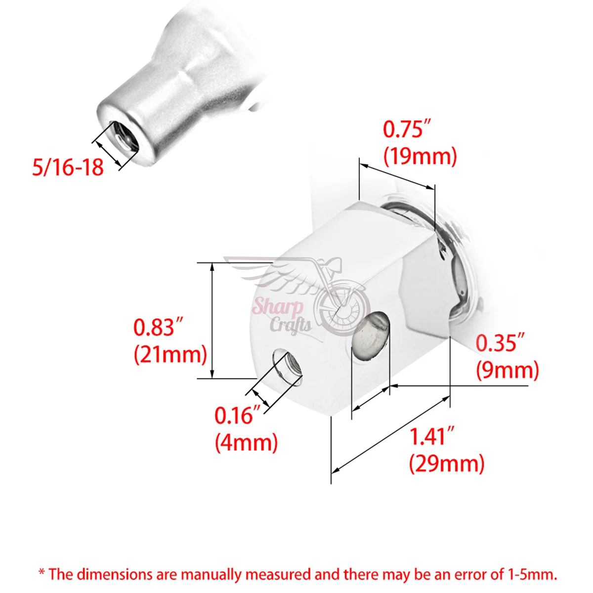 Motorcycle Parts Rider Front Foot Peg Adapters Mounts For Highway Foot Pegs For Yamaha YZF R1 R6 YZF1000 V-Max Raider Footrests