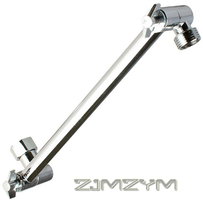 Shower Top Spray Extension Rod Stainless Steel Adjustable Copper Shower Head Extension Arm Elbow Shower Arm Support