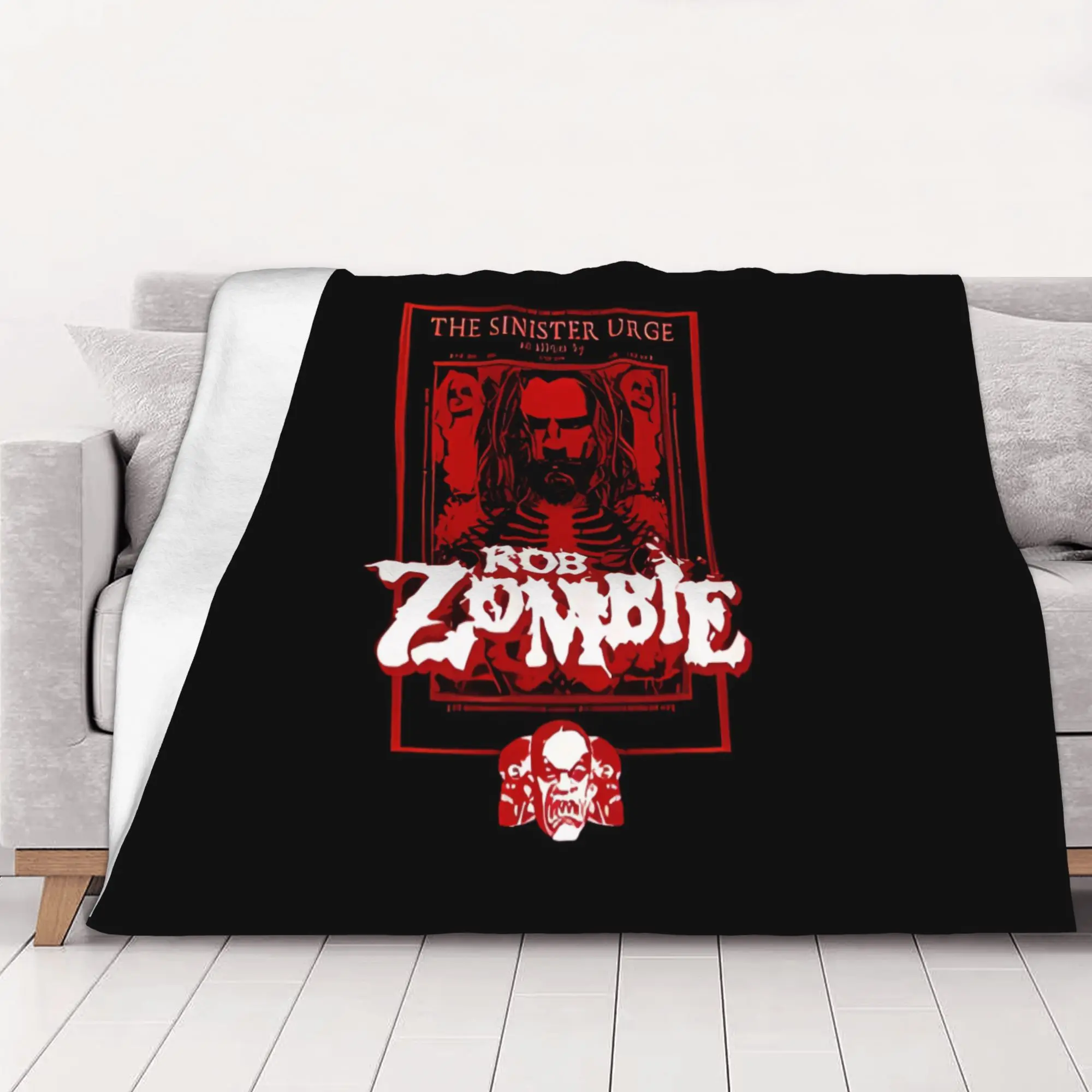 1PC  Movie 90S  Horror New the robzombie home room decorations Winter Blankets for Adults Bedding Home Interior Sofa Knee