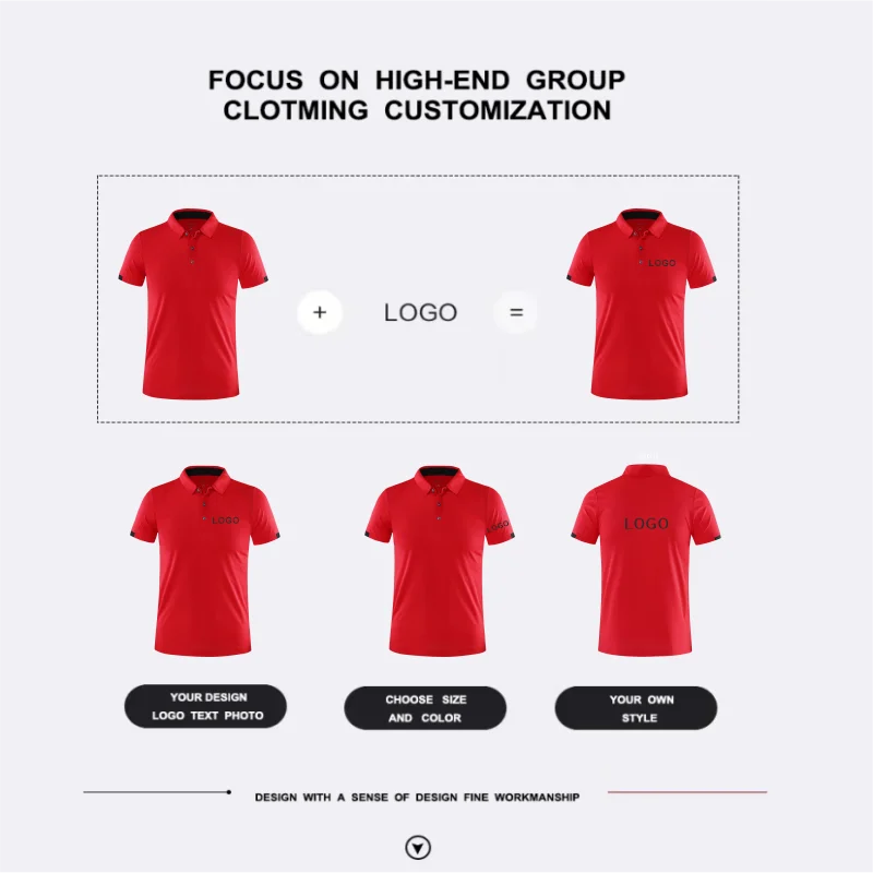 Summer Quick-Drying Polo T Shirt For Men Custom Logo Embroidery Printing Men And Women Golf shirts Personalized Design 2023 New