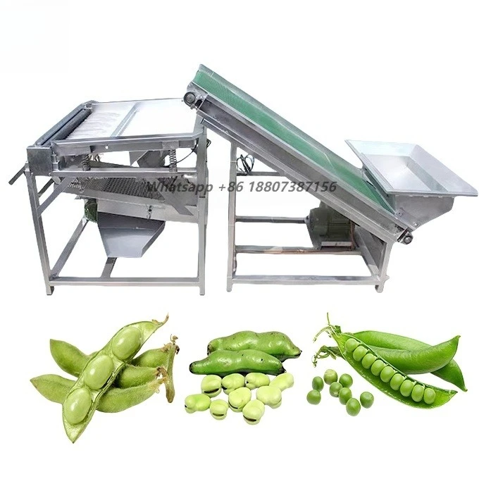Large Bean Pigeon Pea Sheller Processing Solutions Haricot Green Pigeon Pea Bean Peeling Shelling Machine