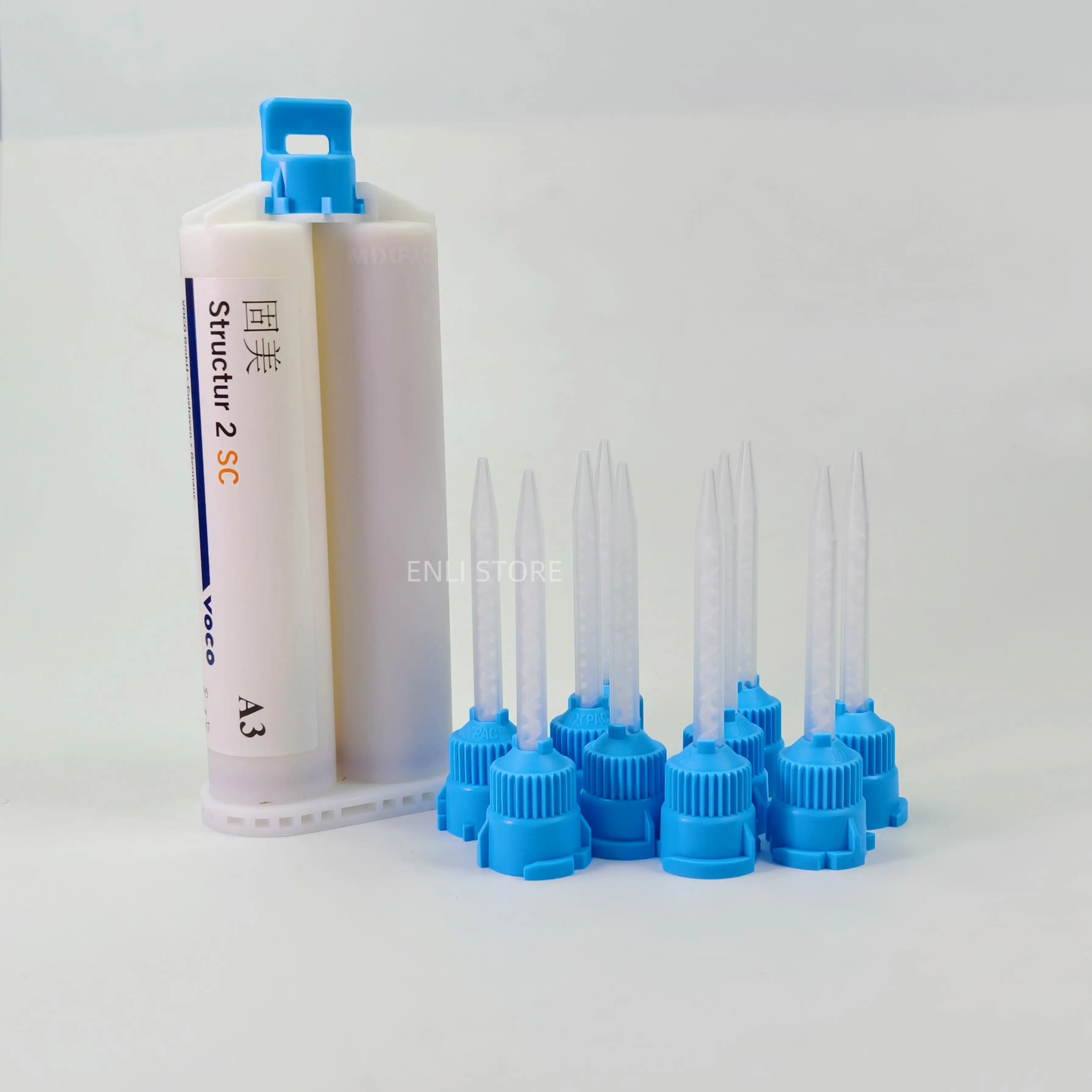 75g VoCo Structur 2 Dental Temporary Crowns Material Self Curing Auto Mix SC Cartridge Temp Bridges Inlays Onlays