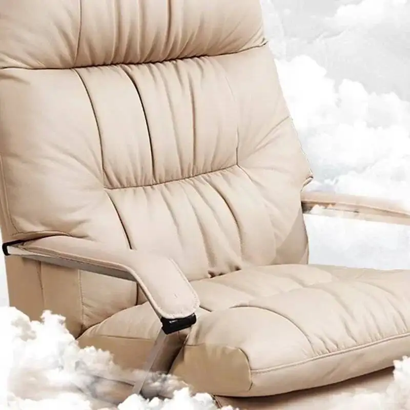 

White Nordic Recliner Chair Ergonomic Bedroom Floor Modern Office Chair Working Conference Chaise De Bureau Office Furniture