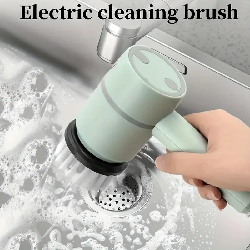 Cleaning Brush Multi-functional  USB Rechargeable Kitchen Dishwashing Brush Bathtub Tile Professional Cleaning Brush Household C