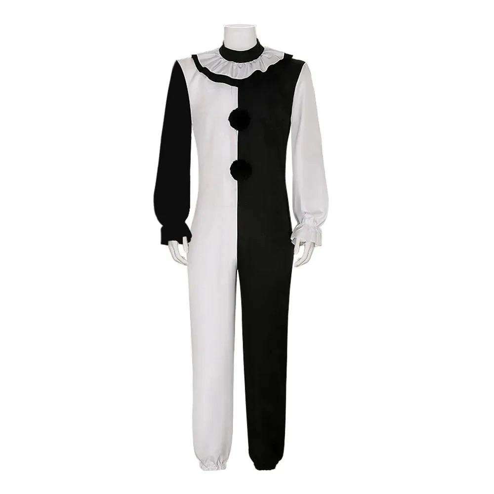 المرعب الفن مهرج مهرج تأثيري حلي الرجال بذلة النساء دور اللعب فستان بتصميم حالم حتى فستان الرعب دعوى هالوين كرنفال حفلة