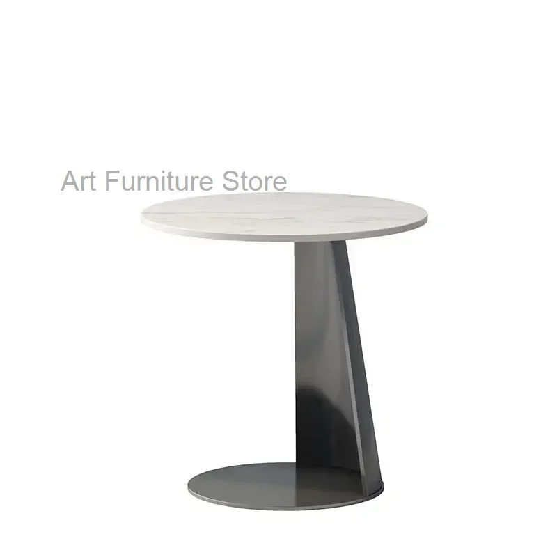 Round Entrance Slate Tea Table Center Modern New Living Room Small Cabinet Japanese Nordic Bedside Mesa Noche Furniture Center