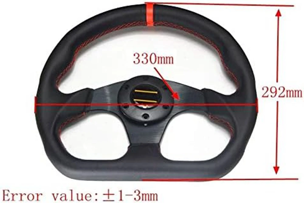 Drift Universal 13Inch OMP Racing Steering Wheel Car Suede Leather JDM Steering Wheel Volantes For VW HONDA TOYOTA BMW Nissan