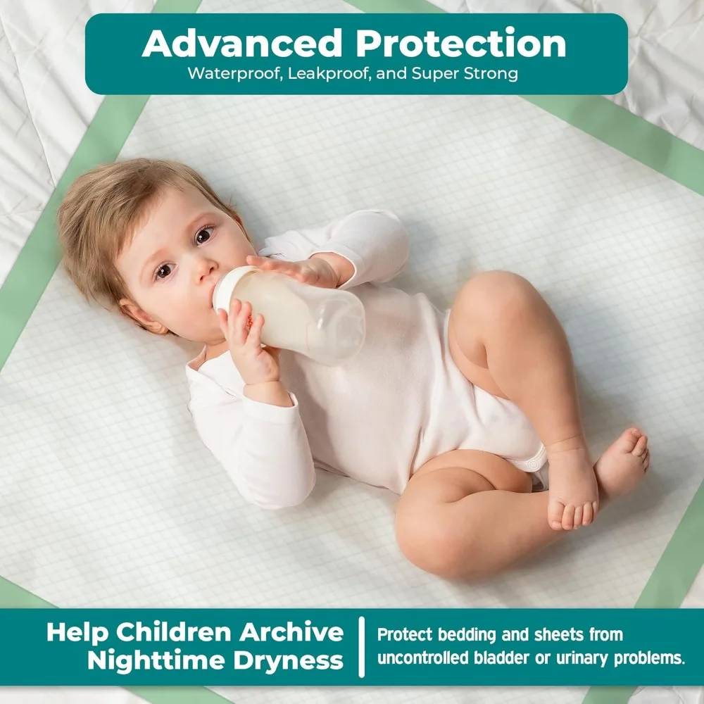 Mandrini assorbenti monouso per adulti 36 x 36, 50 pezzi - Cuscinetti letto extra large monouso per adulti, assorbenti per incontinenza super assorbenti