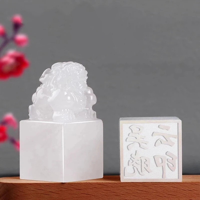 Snowflake Frozen Stone Custom Name Seals Calligraphy Painting Private Signature Stamp Personalized English Sellos Handmade Craft