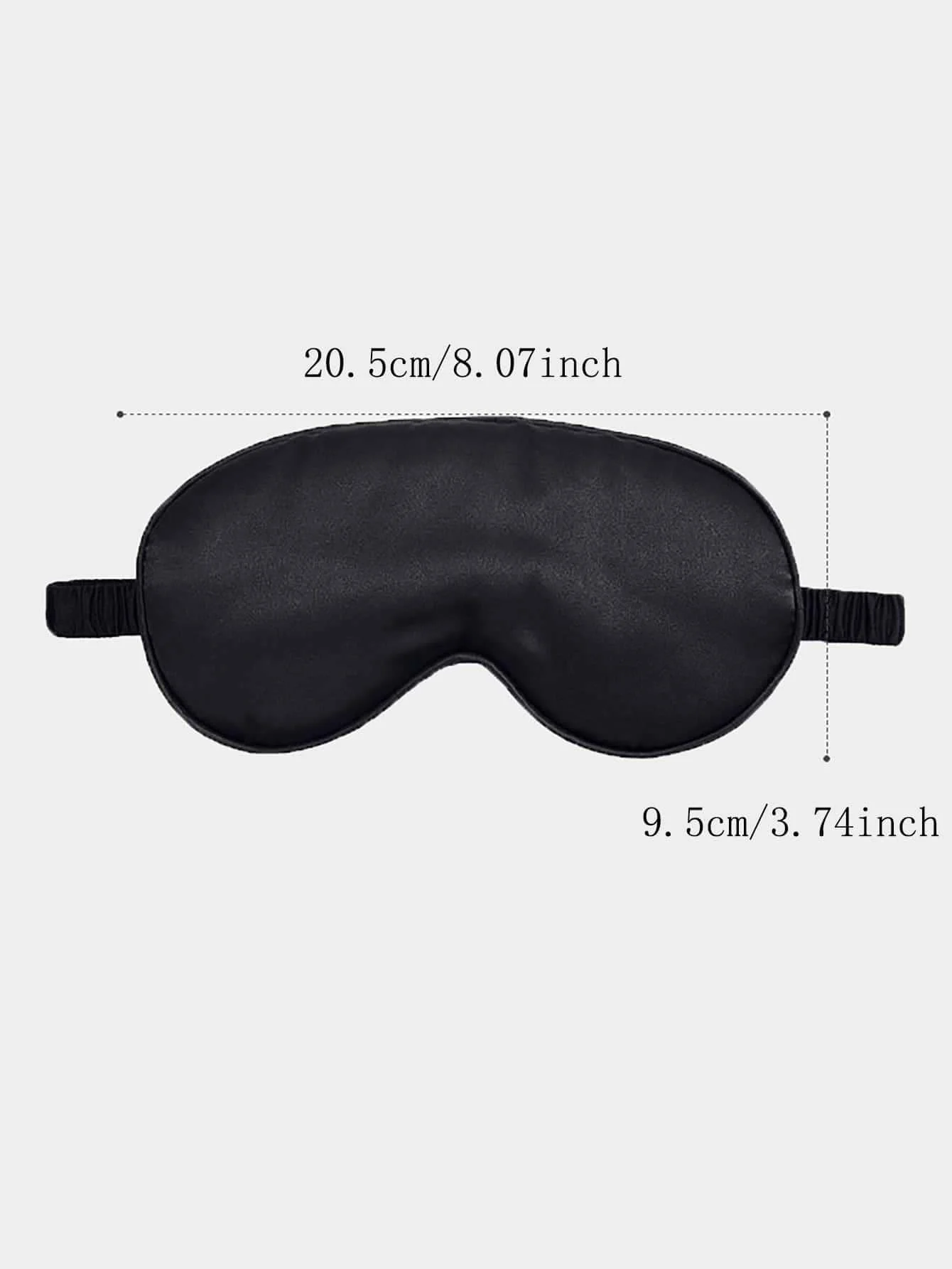 1PC-Double-Sided Artificial Silk Eye Mask Eye Shield Breathable Silk Eye Mask Bag Elastic Lunch Break Sleep Shading