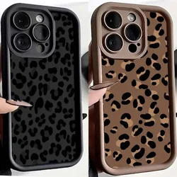 Retro Trendy Black Leopard Case for Samsung Galaxy A55 A16 A54 5G A34 A35 A53 A52 A14 A15 A25 A23 A24 A51 A32 A04 A05 A05S Cover