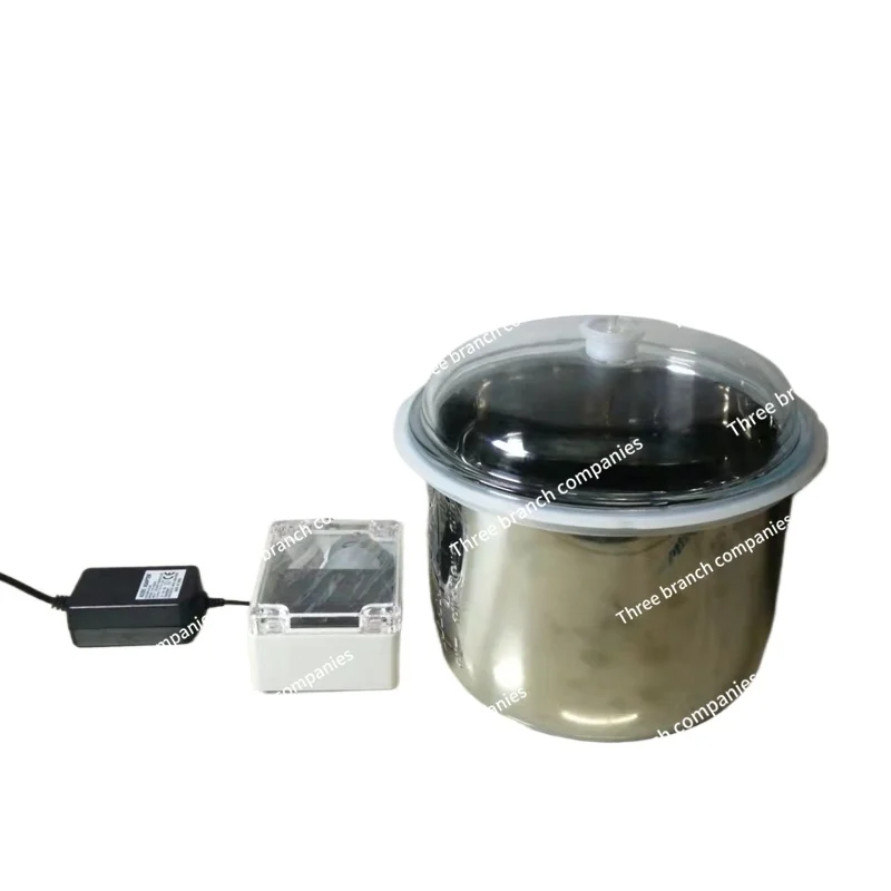 Stainless Steel Vacuum Tank Electric Vacuum Sealed Tank with Transparent Glass Cover Epoxy AB Glue Bubble Removing Barrel Foam