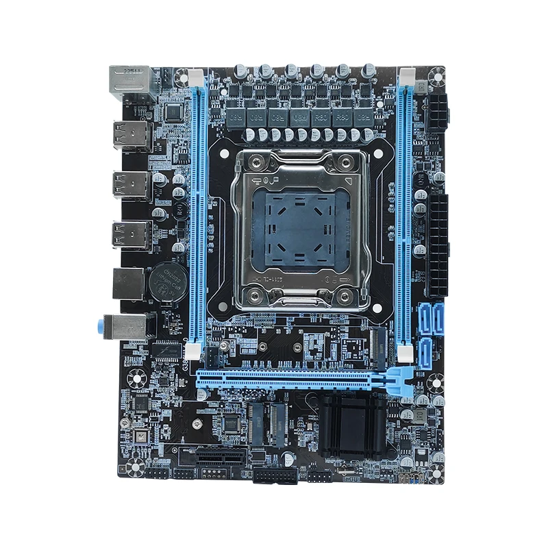 MOUGOL X79 Motherboard USB3.0 LGA2011 Motherboard M.2 NVME SATA 2.0 Supports Dual-channel DDR3 ECC RAM Intel Xeon E5 V1&v2 CPU