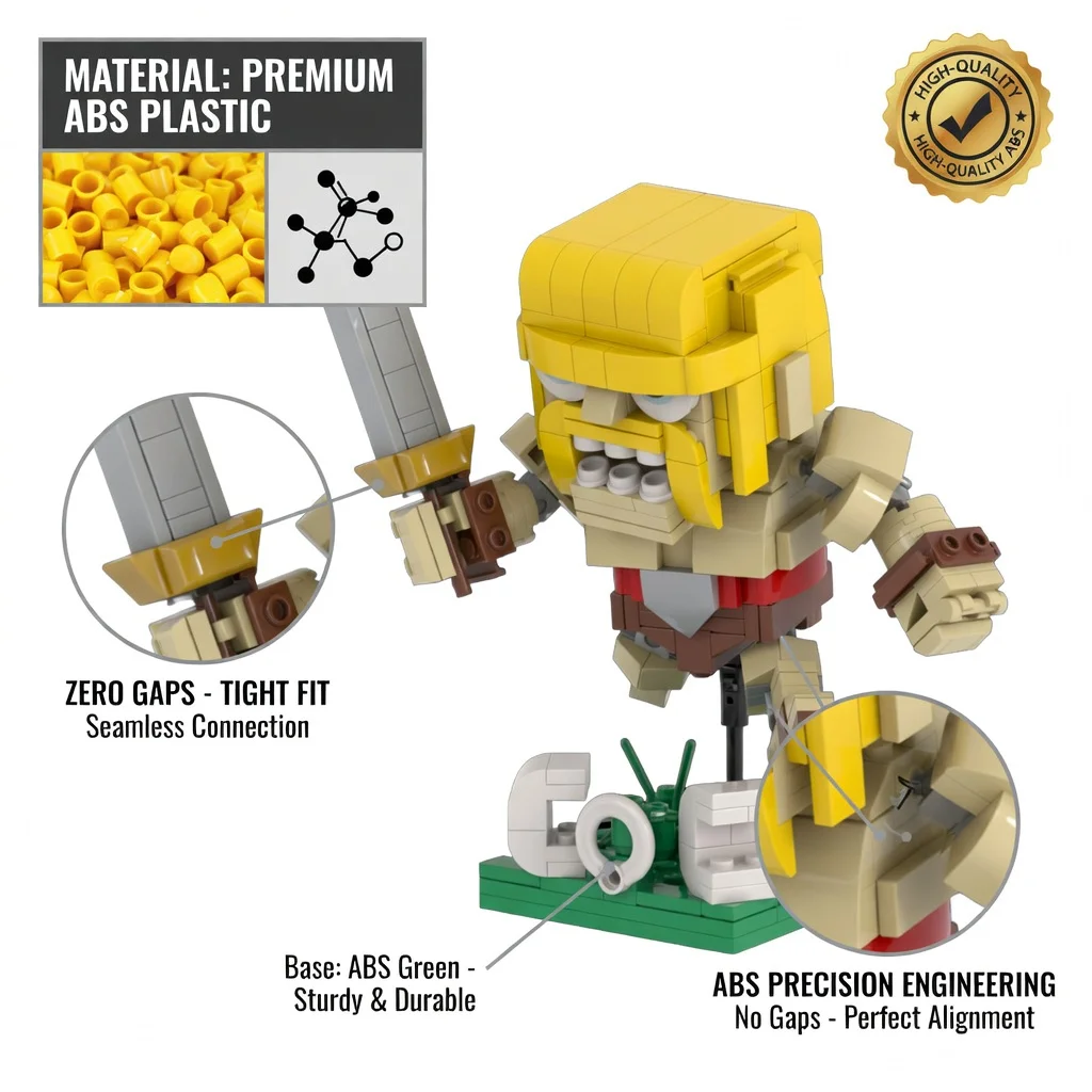 MOC Barbarian Tribal Warrior Building Blocks Strategy Game Hero Figure Bricks Set Creative Construction Model For Adult Gift
