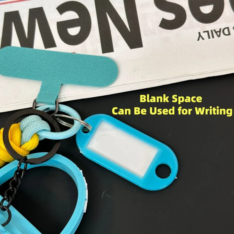 Ski Keychain, Tough Plastic Key Tags with Split Ring Label Window Christmas Gift for Skiing Hockey Fans Lovers Coaches Players