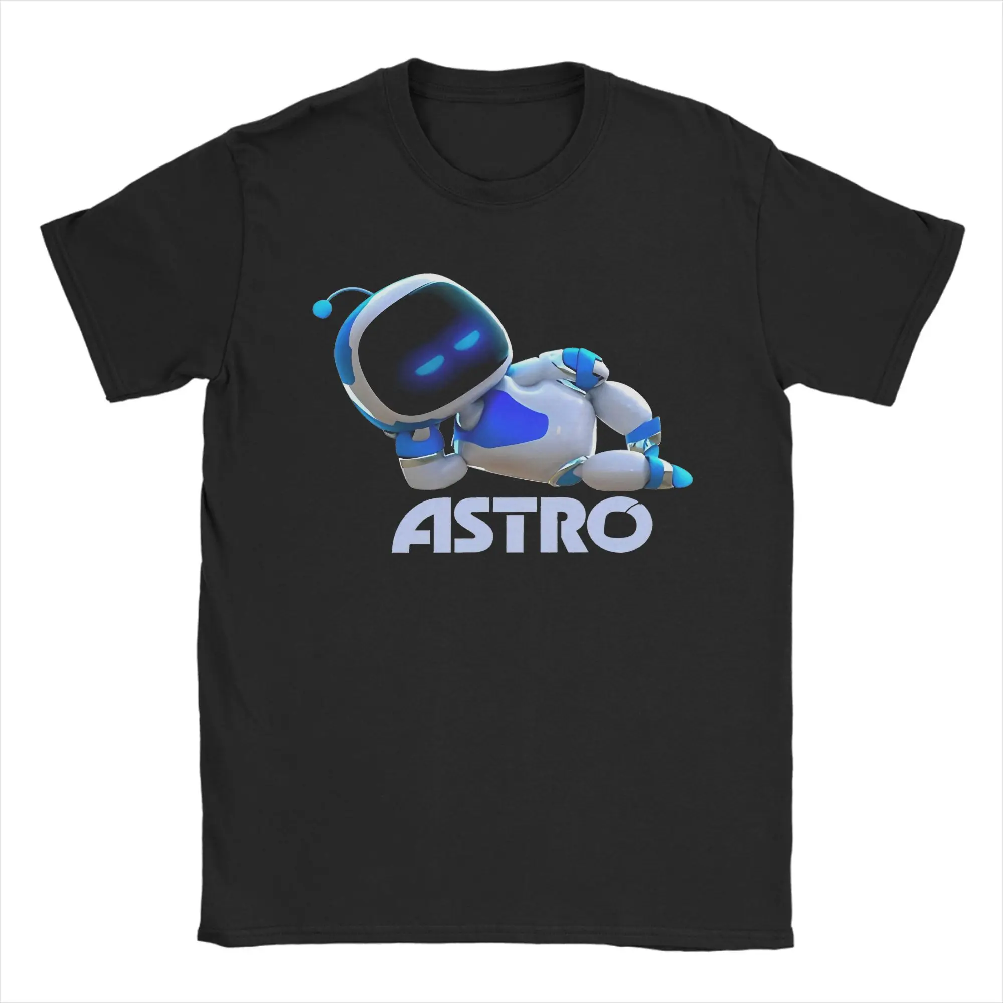 Men T-Shirts Astro Bot Video Game Leisure Pure Cotton Tees Short Sleeve  T Shirts Round Collar Clothing Gift Idea