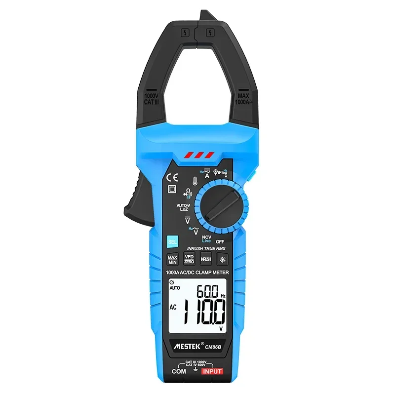 large range Digital Clamp Meters AC/DC Current Voltage CM86B True RMS Auto Range VFC Capacitance 1000A Clamp Digital Meter