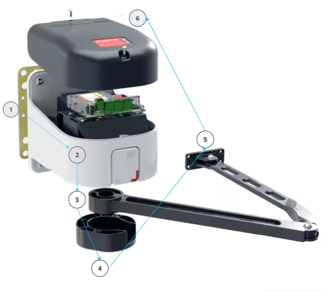 

80W DC Brushless Motor with a Load-bearing Capacity of 350KG Swing Door Opener for Courtyard Doors