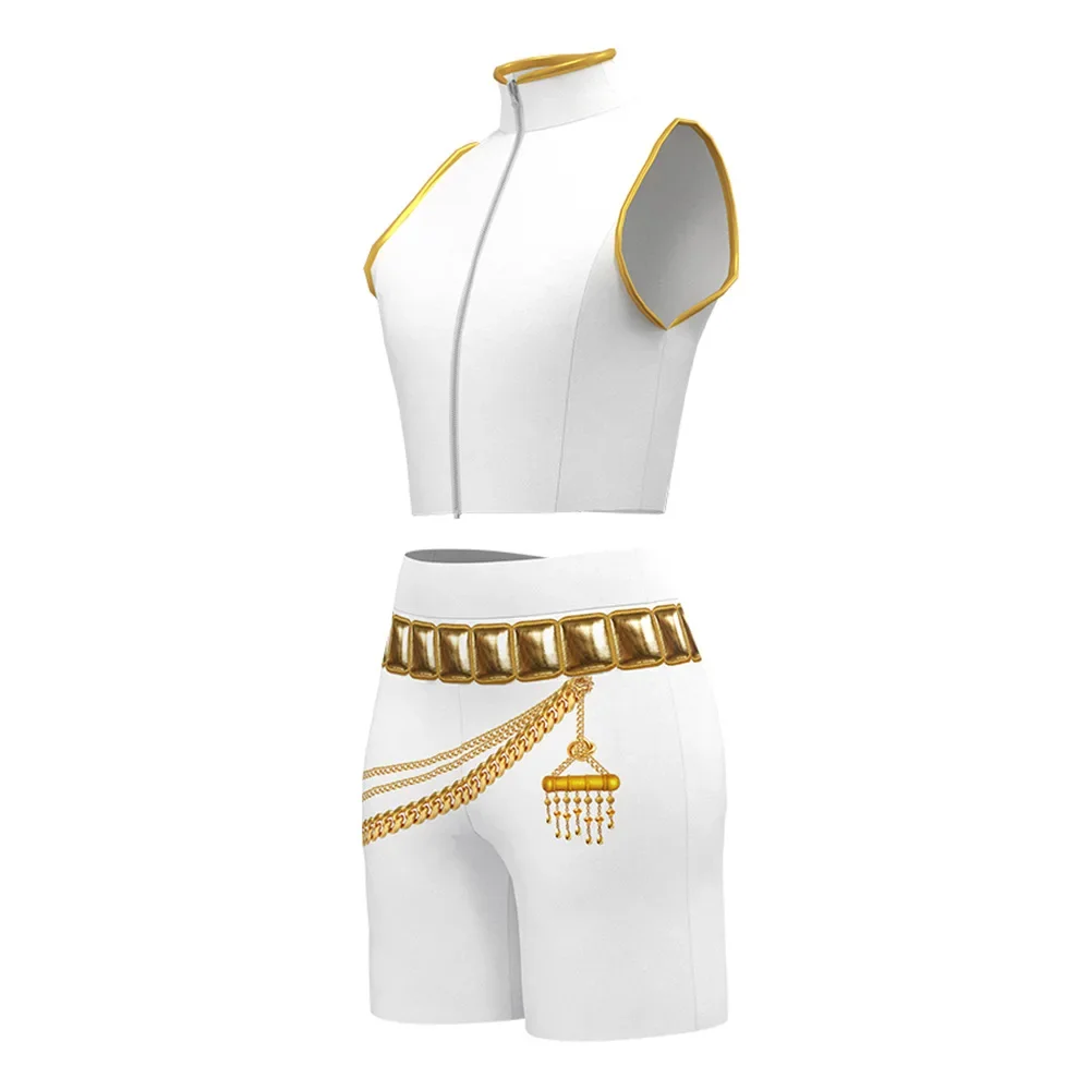 أطفال الكبار رومي زوي ميرا تأثيري KPop شيطان الصيادين تأثيري الأبيض كوريا المعبود فستان مثير الغناء دعوى هالوين لعب الأدوار